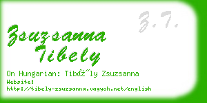 zsuzsanna tibely business card